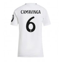 Fotballdrakt Dame Real Madrid Eduardo Camavinga #6 Hjemmedrakt 2024-25 Kortermet